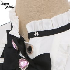 画像3: 【PuppetBombs】Q42 ハート3連リボン切り替えワンピース【50%OFF】【期間限定】 (3)