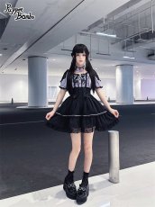 画像5: 【PuppetBombs】QS177 ビジュー付きリボンチョーカー (5)