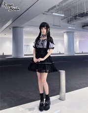 画像6: 【PuppetBombs】QS177 ビジュー付きリボンチョーカー (6)