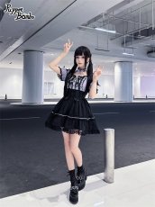 画像7: 【PuppetBombs】QS177 ビジュー付きリボンチョーカー (7)