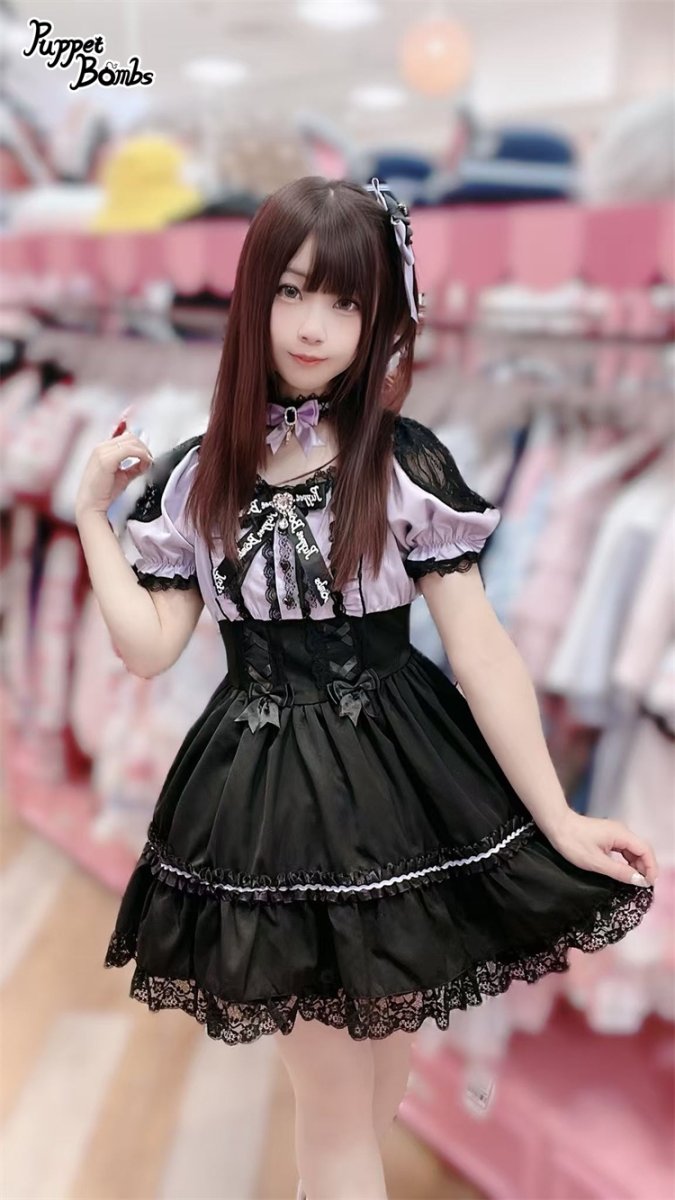 画像8: 【PuppetBombs】Q421 セパレート風オフショルダーワンピース (8)