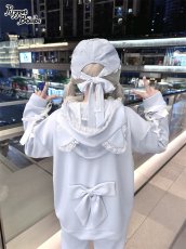 画像5: 【PuppetBombs】Q423お袖レースアップ猫耳パーカー (5)