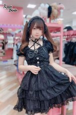 画像13: 【PuppetBombs】Q427 レースアップティアードワンピース (13)