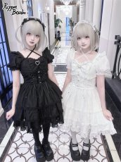 画像5: 【PuppetBombs】Q427 レースアップティアードワンピース (5)