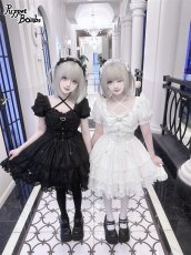 画像10: 【PuppetBombs】Q427 レースアップティアードワンピース (10)