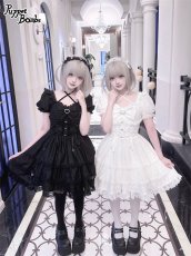 画像11: 【PuppetBombs】Q427 レースアップティアードワンピース (11)