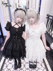 画像6: 【PuppetBombs】Q427 レースアップティアードワンピース (6)