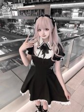 画像6: 【PuppetBombs】Q436 肩レースヨーク切り替えワンピース (6)