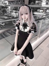 画像7: 【PuppetBombs】Q436 肩レースヨーク切り替えワンピース (7)
