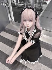 画像11: 【PuppetBombs】Q436 肩レースヨーク切り替えワンピース (11)