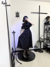 画像12: 【Puppet Bombs】Q437 オープンショルダーロングワンピース (12)