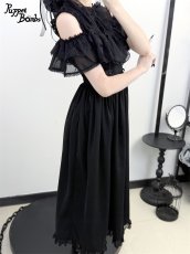 画像7: 【Puppet Bombs】Q437 オープンショルダーロングワンピース (7)