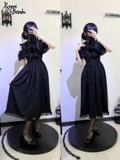 画像17: 【Puppet Bombs】Q437 オープンショルダーロングワンピース (17)