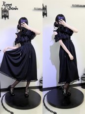 画像16: 【Puppet Bombs】Q437 オープンショルダーロングワンピース (16)