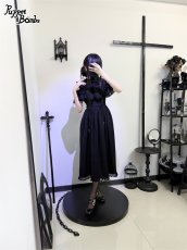 画像15: 【Puppet Bombs】Q437 オープンショルダーロングワンピース (15)