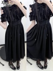 画像10: 【Puppet Bombs】Q437 オープンショルダーロングワンピース (10)