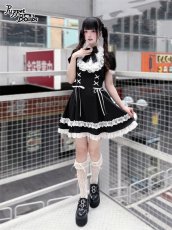 画像10: 【PuppetBombs】Q439 ヨーク切り替えレースアップワンピース (10)