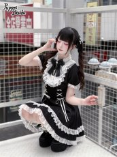画像6: 【PuppetBombs】Q439 ヨーク切り替えレースアップワンピース (6)