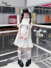 画像2: 【PuppetBombs】QS187ハートビジューリボンヘアクリップセット (2)