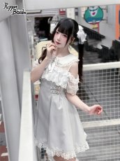 画像6: 【PuppetBombs】QS187ハートビジューリボンヘアクリップセット (6)