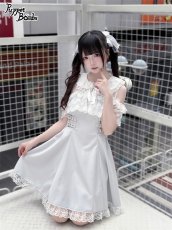 画像7: 【PuppetBombs】QS187ハートビジューリボンヘアクリップセット (7)