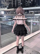 画像12: 【PuppetBombs】Q443 レース肩あきフリル半袖ブラウス (12)