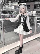 画像6: 【Puppet Bombs】Q444 オープンショルダーレースワンピース  (6)