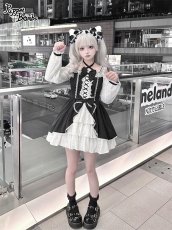 画像9: 【Puppet Bombs】Q444 オープンショルダーレースワンピース  (9)