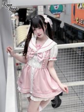 画像6: 【PuppetBombs】Q448はしごレースリボンセーラーセットアップ (6)