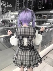 画像10: 【Puppet Bombs】Q450チェックフリルセーラーブラウス (10)