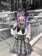 画像3: 【Puppet Bombs】Q450チェックフリルセーラーブラウス (3)