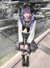 画像5: 【Puppet Bombs】Q450チェックフリルセーラーブラウス (5)