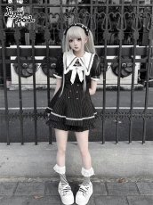 画像6: 【送料無料】Q454 ピンストライプ半袖セットアップ《予約受付》 (6)