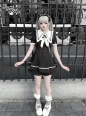 画像8: 【送料無料】Q454 ピンストライプ半袖セットアップ《予約受付》 (8)