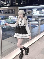 画像6: 【PuppetBombs】Q455 3連リボンフリルブラウス (6)