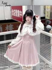 画像3: 【Puppet Bombs】QS182 レース重ねハートビジューヘアクリップセット (3)