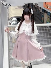 画像5: 【Puppet Bombs】QS182 レース重ねハートビジューヘアクリップセット (5)