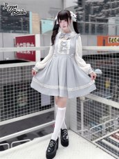 画像9: 【PuppetBombs】Q460胸元シャーリング3連リボンワンピース (9)