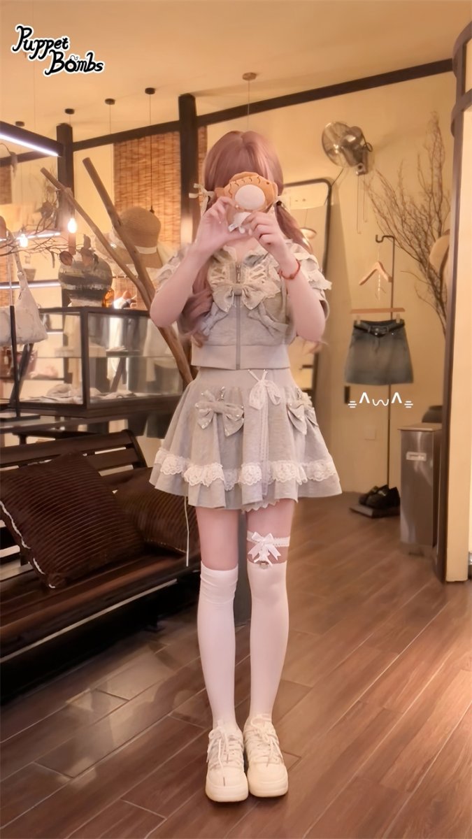 画像27: 【PuppetBombs】Q462 リボンデコレーションスカパン (27)