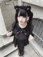 画像15: 【Puppet Bombs】QS222 パールチェーン×ビジューリボンクリップセット (15)