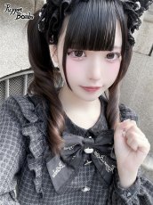 画像13: 【Puppet Bombs】QS222 パールチェーン×ビジューリボンクリップセット (13)