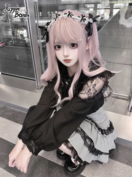 PuppetBombs】Q465 3連リボンティアードミニスカート - To Alice
