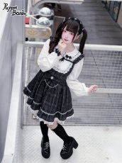 画像5: 【PuppetBombs】QS185 ハートビジューフリルカチューシャ (5)