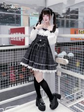 画像6: 【PuppetBombs】QS185 ハートビジューフリルカチューシャ (6)