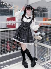 画像7: 【PuppetBombs】QS185 ハートビジューフリルカチューシャ (7)