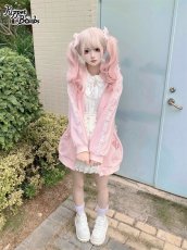 画像7: 【Puppet Bombs】Q468 リボンデコレーションフリルうさ耳パーカー (7)