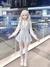 画像3: 【Puppet Bombs】Q469 フロントフリルセーラーセットアップ (3)