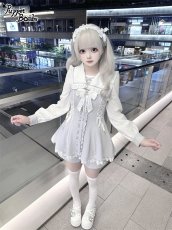 画像5: 【Puppet Bombs】Q469 フロントフリルセーラーセットアップ (5)