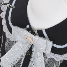 画像3: 【PuppetBombs】Q470 レース切り替えパフ長袖ブラウス (3)