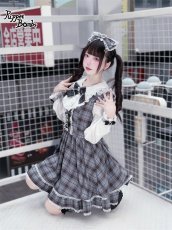 画像3: 【送料無料】QS190 グレーチェックリボンカチューシャ《予約受付》【計5000円以上】 (3)